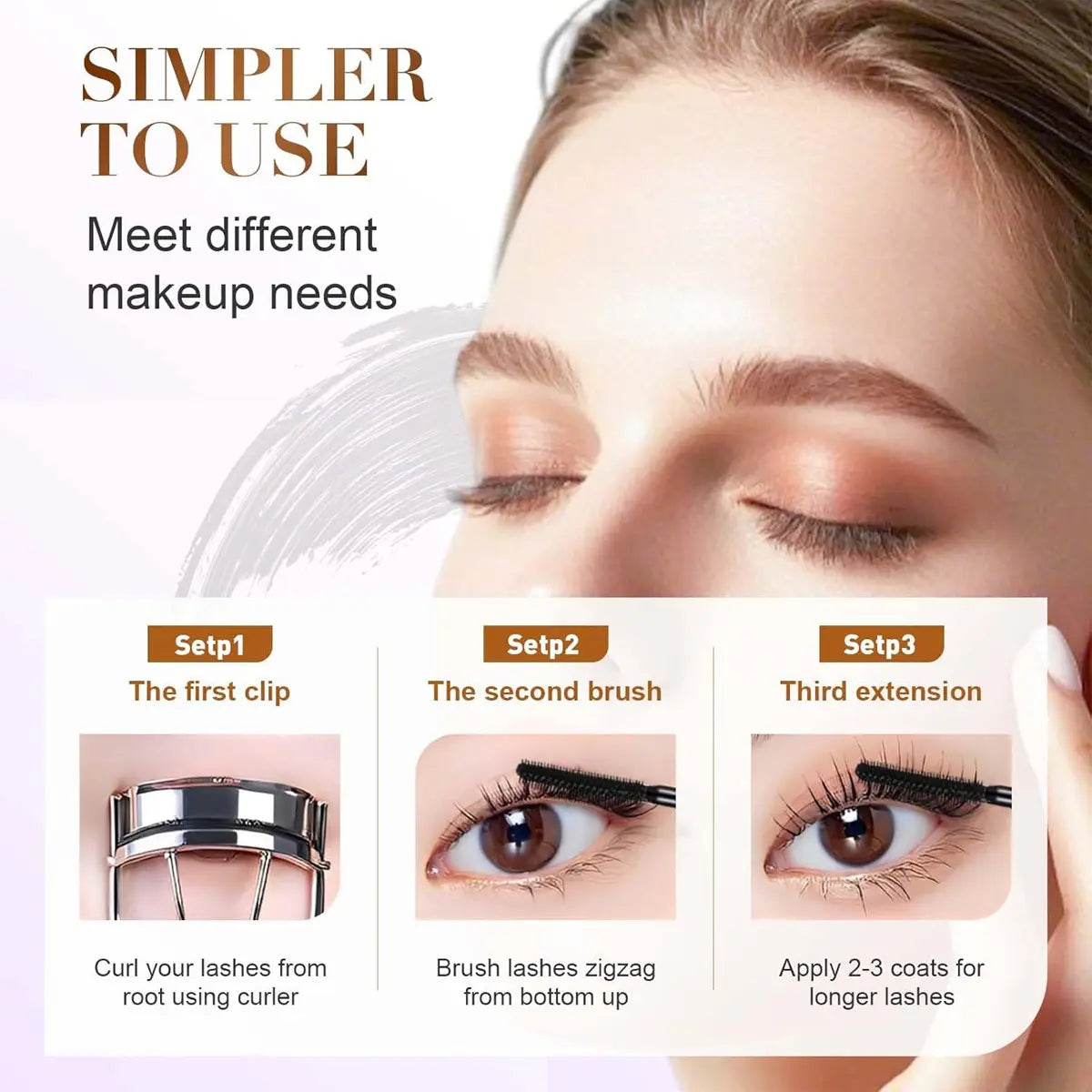 LAST DAY - BUY 1 GET 1 FREE🍁| Lengthening & Curling Waterproof Mascara – No False Lashes Needed