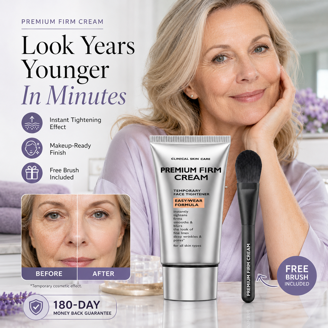 🍁Premium Instant Firming Face Cream – Easy-Wear Temporary Tightening Formula