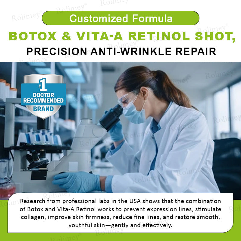 🇨🇦 Proudly Formulated & Shipped from Canada🍁Rolimey® Botox & Vita-A Retinol Shot Wrinkle-Lift Tightening Cream Last Day Promotion: 50% OFF