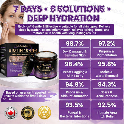Made and Shipped from Canada🍁🔖Evolvion® Biotin 10-in-1 Skin Restoration Cream - Last Day Promotion: 50% OFF