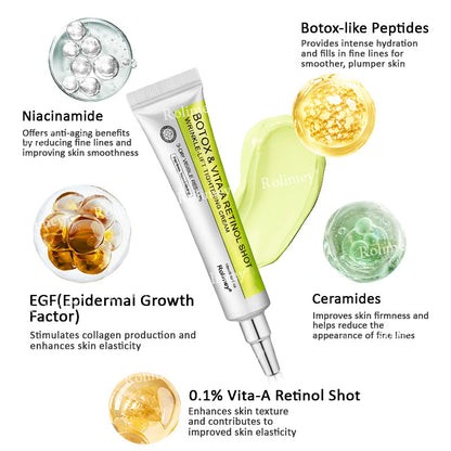 🇨🇦 Proudly Formulated & Shipped from Canada🍁Rolimey® Botox & Vita-A Retinol Shot Wrinkle-Lift Tightening Cream Last Day Promotion: 50% OFF