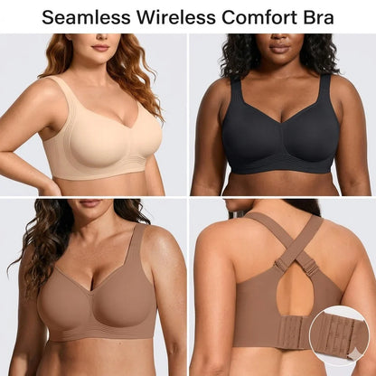LAST DAY - BUY 1 GET 1 FREE🍁Sfrcord® Comfortable Wireless Full Coverage Jelly Smoothing Bra