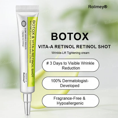 🇨🇦 Proudly Formulated & Shipped from Canada🍁Rolimey® Botox & Vita-A Retinol Shot Wrinkle-Lift Tightening Cream Last Day Promotion: 50% OFF