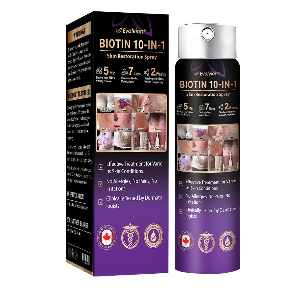 Made and Shipped from Canada✨Evolvion® Biotin 10-in-1 Skin Restoration Spray 🍇