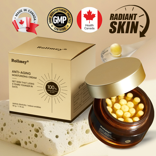 ✅Official Store |🍁🎁Rolimey® Anti-Aging Moisturizing Cream with Hyaluronic Acid, Retinol & Collagen – For Face, Neck, Décolleté & Legs – Made in Canada – Day & Night Use