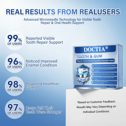 DOCTIA® Tooth & Gum Care Fast-Dissolving Microneedle Patch