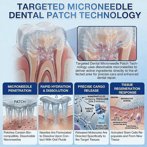 DOCTIA® Tooth & Gum Care Fast-Dissolving Microneedle Patch