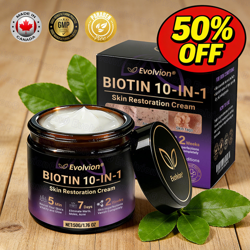 Made and Shipped from Canada🍁🔖Evolvion® Biotin 10-in-1 Skin Restoration Cream - Last Day Promotion: 50% OFF
