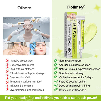 🇨🇦 Proudly Formulated & Shipped from Canada🍁Rolimey® Botox & Vita-A Retinol Shot Wrinkle-Lift Tightening Cream Last Day Promotion: 50% OFF