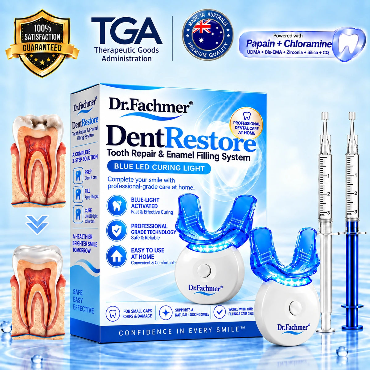 Dr.Fachmer® DentRestore Tooth Repair & Filling System 🪷