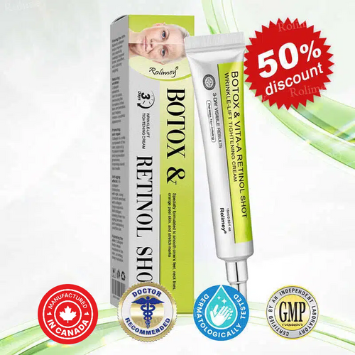 🇨🇦 Proudly Formulated & Shipped from Canada🍁Rolimey® Botox & Vita-A Retinol Shot Wrinkle-Lift Tightening Cream Last Day Promotion: 50% OFF