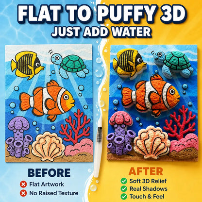 IEY® 3D Puffy Texture Paper💧-UP