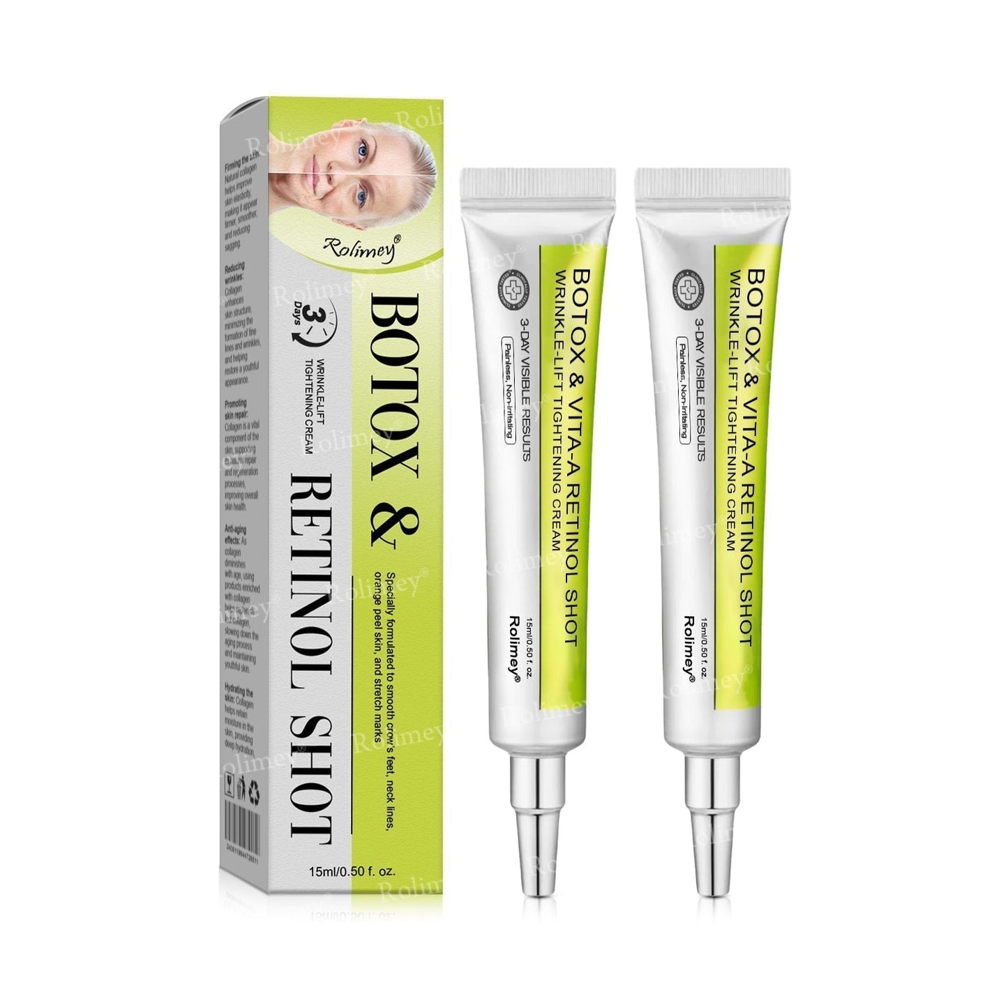 🇨🇦 Proudly Formulated & Shipped from Canada🍁Rolimey® Botox & Vita-A Retinol Shot Wrinkle-Lift Tightening Cream Last Day Promotion: 50% OFF